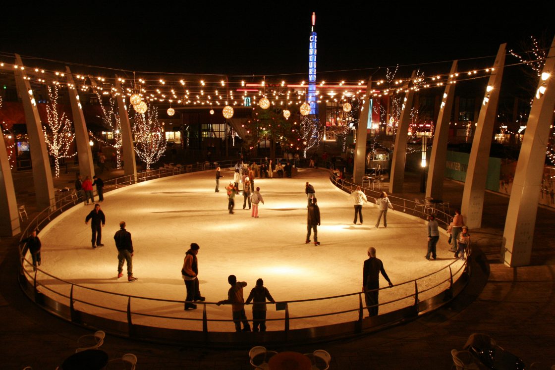 Ice skating rink at Belmar